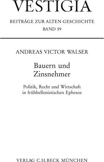 Produktbild Bauern und Zinsnehmer (Deutsch, Andreas Victor Walser, 2008)
