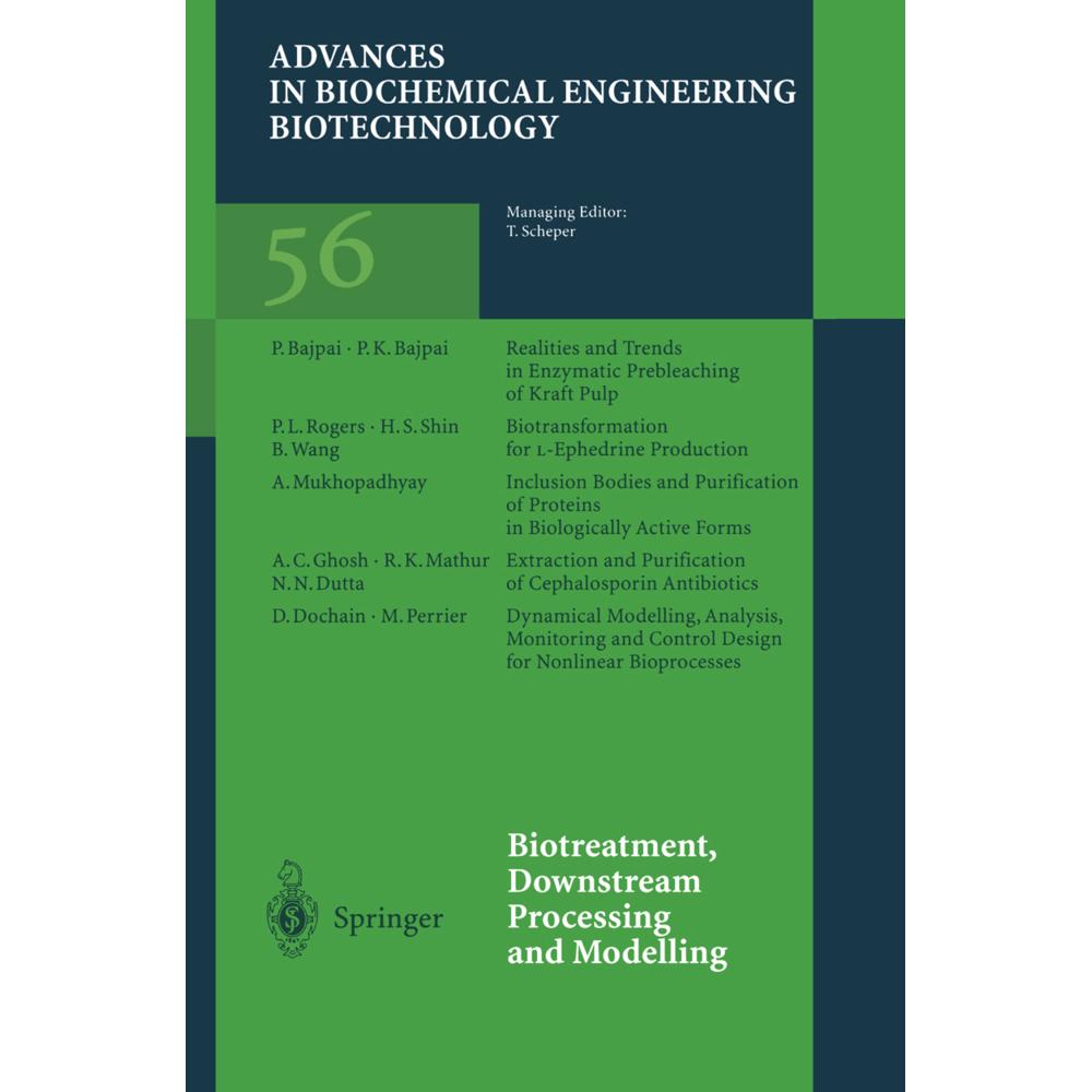 Biotreatment, Downstream Processing and Modelling, Fachbücher