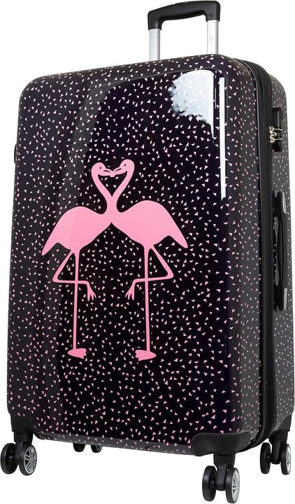 Produktbild Trendyshop365 3-teiliges Hartschalen-Kofferset mit Flamingo-Motiv (94 l)
