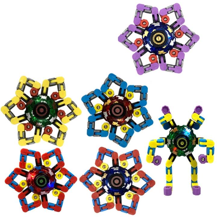 Produktbild Ueli Express Oktopus Max Fidget Spinner mit LED Licht Violett