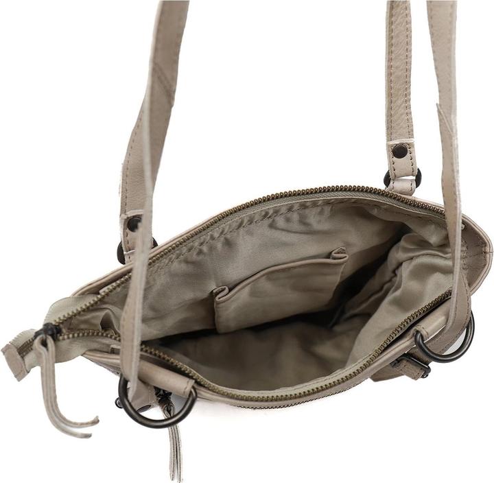 Actual product image Bear Design Sandy Leren Schoudertas / Rugtas - Zilver Nerts