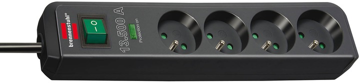 Actual product image Brennenstuhl 1153904314 power extension 4 AC outlet(s) Indoor Anthracite (4 x, 1.50 m)