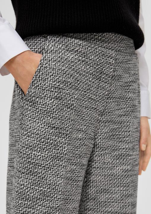 Produktbild s.Oliver Hose Regular: Culotte mit Musterstruktur (48)