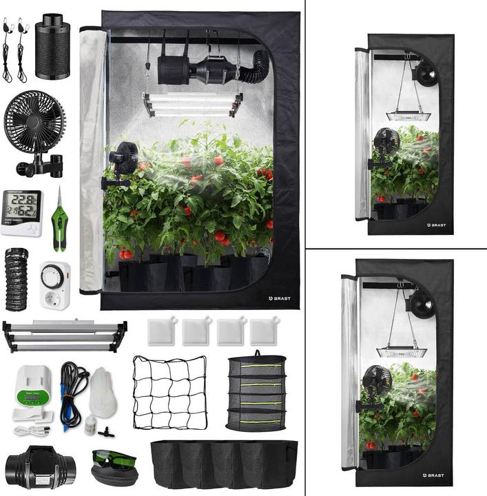 Produktbild Brast Growzelt Komplettset mit LED & Belüftungssystem