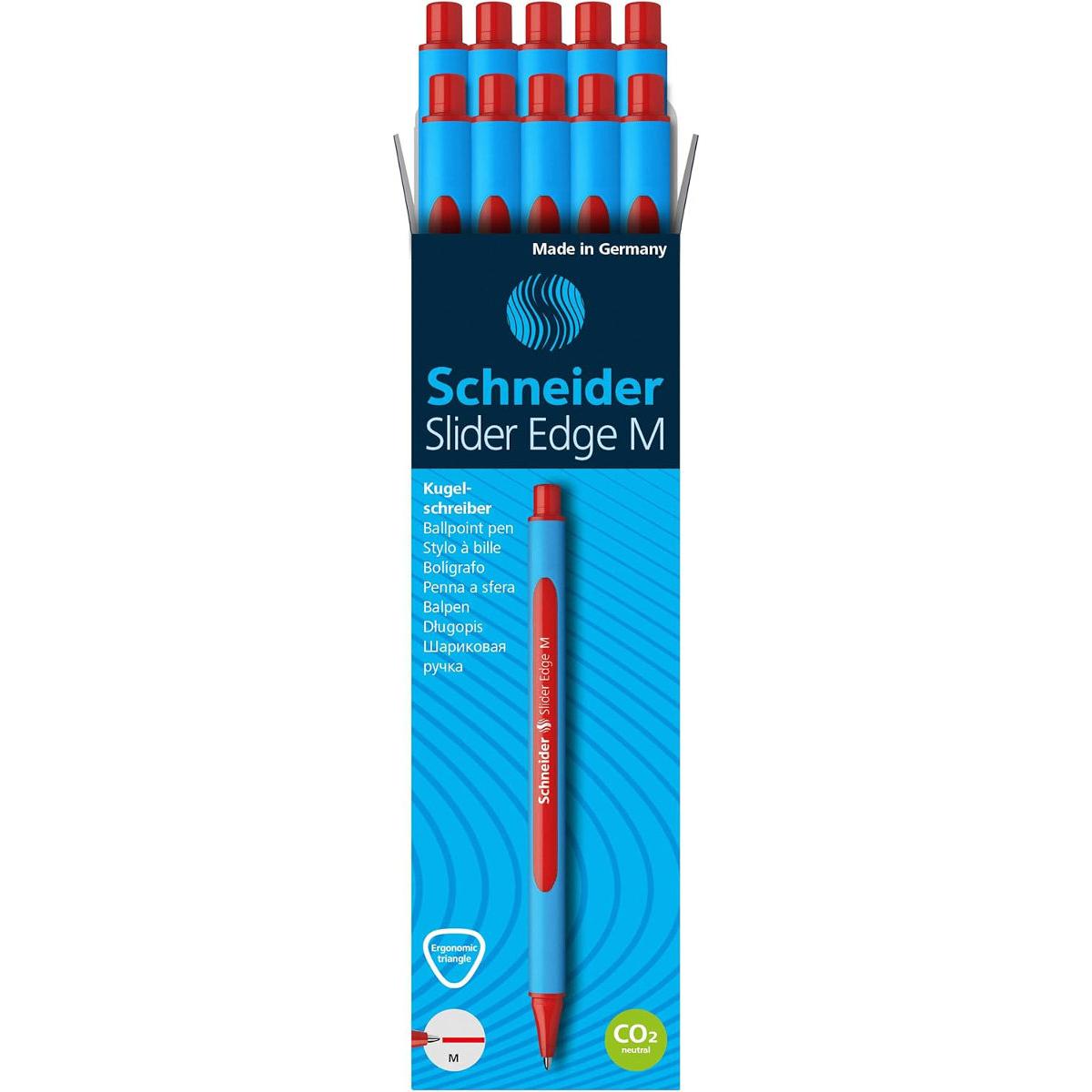 Thumbnail - Schneider, Schreibstifte, Kugelschreiber Slider Edge (Rot, 10 x)