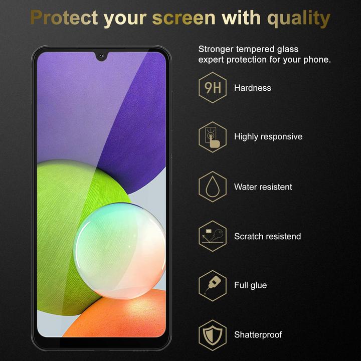 Immagine prodotto Cadorabo Vetro di protezione del display a schermo intero (1 Pezzo/i, Samsung Galaxy A22)