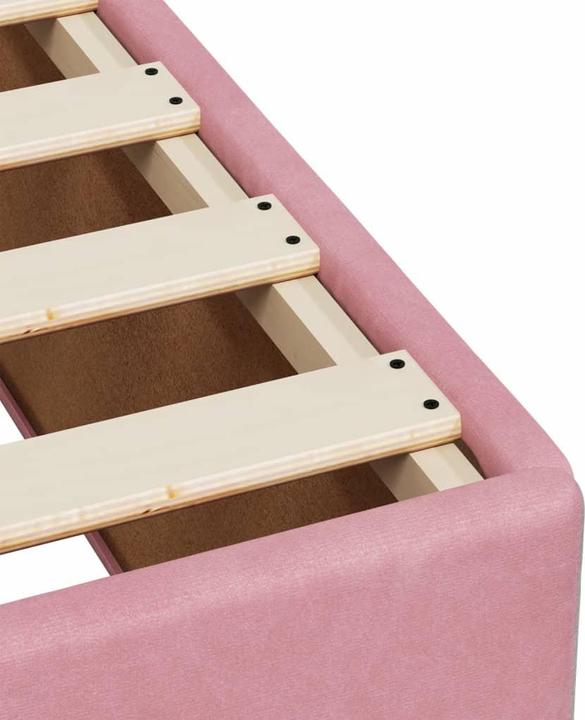 Actual product image vidaXL Bo x spring bed with mattress 160 x 200 cm velvet (160 x 200 cm)