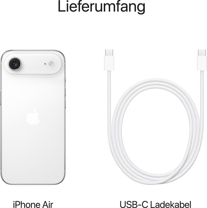 Produktbild Apple iPhone Air (256 GB, Cloud White, 6.50", Dual SIM, 5G)