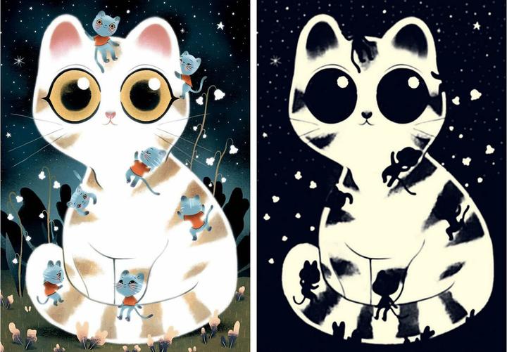 Immagine prodotto Djeco Puzzle Wizzy Cat 50 pezzi (50 pezzi)