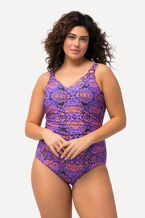 Actual product image Ulla Popken Snakeskin Print Swimsuit (54)