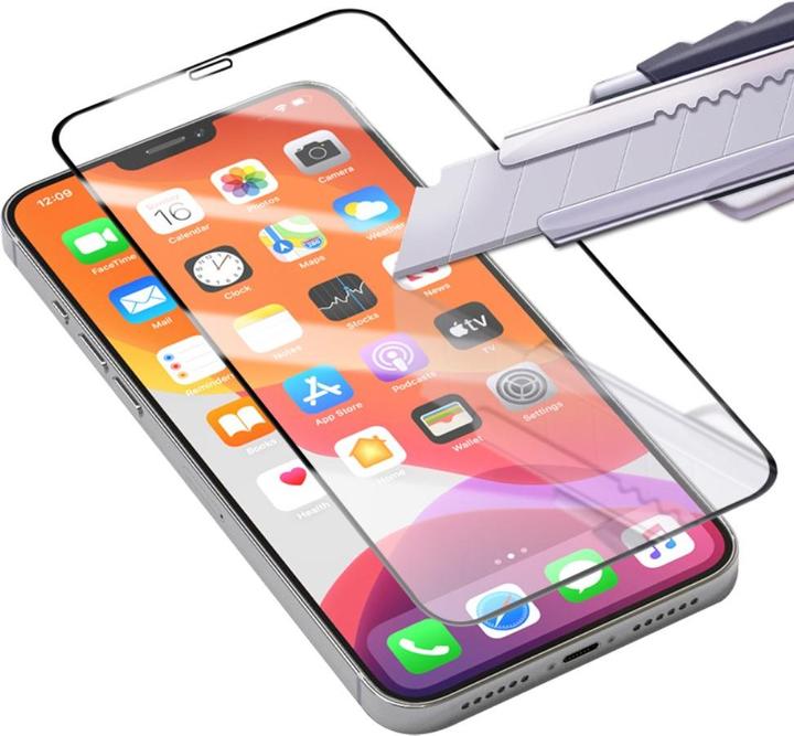 Produktbild Amorus iPhone 12 / iPhone 12 Pro Premium Panzerglas Displayschutz Vollbild (1 Stück, Apple iPhone 12, Apple iPhone 12 Pro)