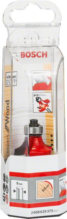 Produktbild Bosch Professional Zubehör Abrundfräser Expert for Wood, 8 mm, D 28,6 mm, R1 8 mm, L 12,7 mm, G 55 mm
