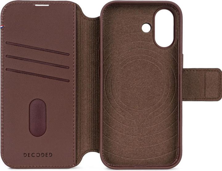 Actual product image Decoded Leather Detachable Wallet Apple iPhone 17 Chocolate Brown (Apple iPhone 17)