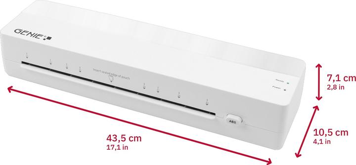 Immagine prodotto Genie Laminiergerät LA 400 A3 (125 µm, A3, A4, Biglietti da visita)