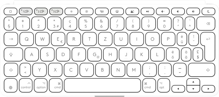 Nutritional values and ingredients Logitech KEYS-TO-GO 2 (DE, Wireless)