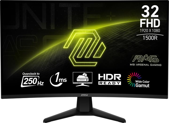 Actual product image MSI MAG 32C6X (1920 x 1080 pixels, 31.50")