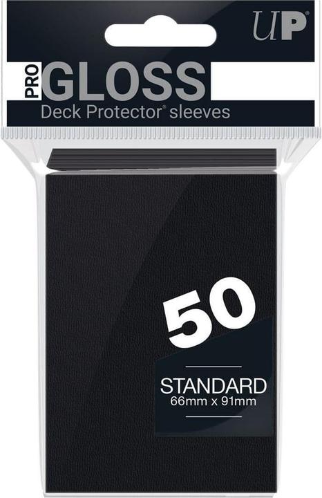 Actual product image Ultra Pro Deck Protector Card Sleeves Solid Black (50)