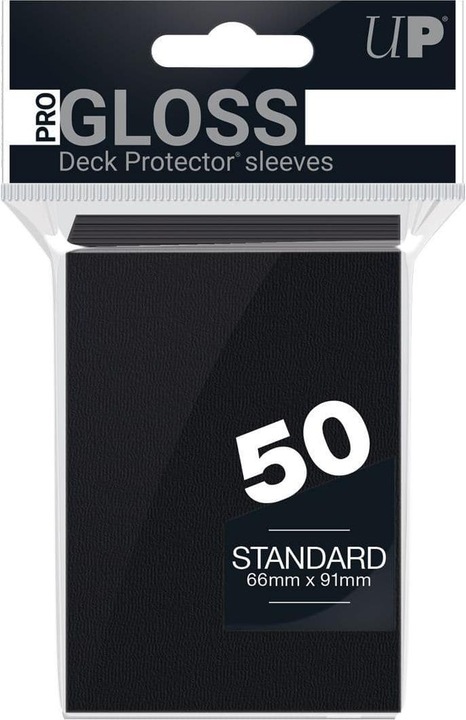 Actual product image Ultra Pro Deck Protector Card Sleeves Solid Black (50)