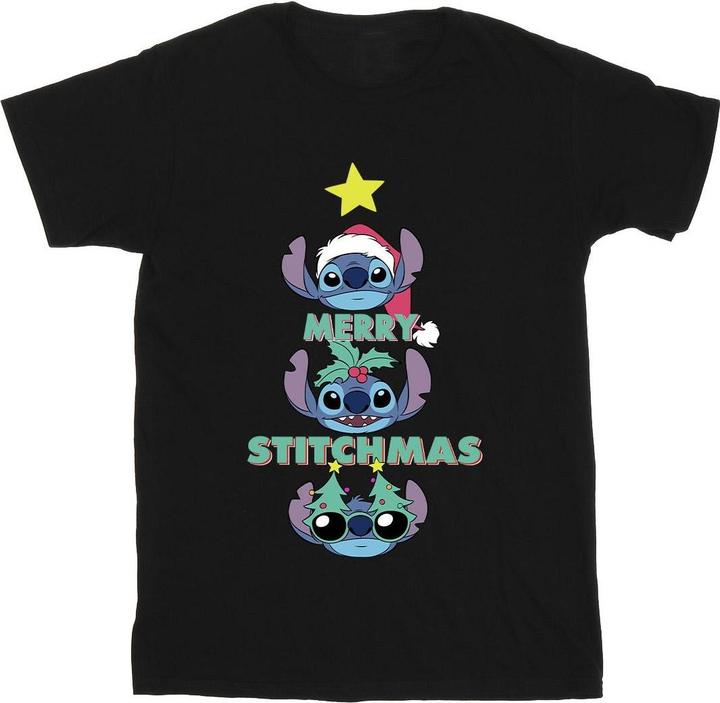 Produktbild Lilo & Stitch Merry Stitchmas TShirt Mädchen (116)