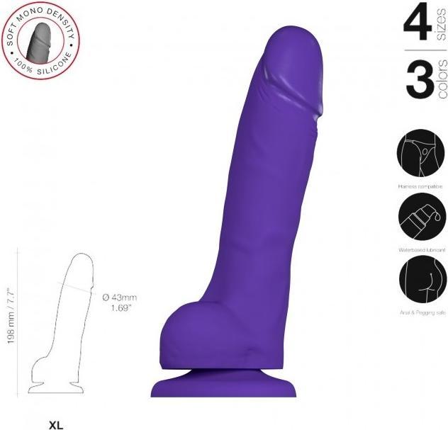 Image du produit Strap-on-me Doux réaliste violet Taille XL
