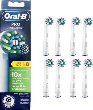 Produktbild Oral-B Pro Cross Action - Opzetborstels - Met CleanMaximiser Technologie - 8 Stuks