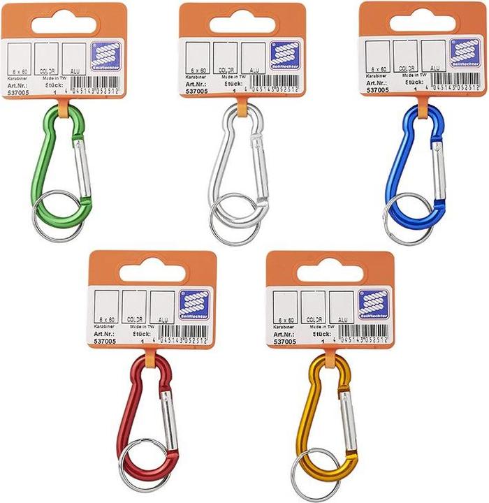 Actual product image ProPlus Carabiner aluminum 5x50mm, 160 daN