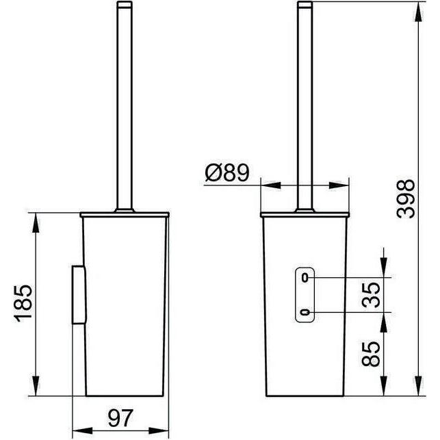 Thumbnail - Keuco, Toilettenbürste, Collection Moll Toilettenbürstengarnitur