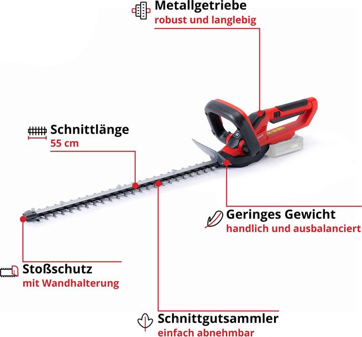 Productafbeelding Einhell GE-CH 1855/1 Li-Solo (Oplaadbare batterij)
