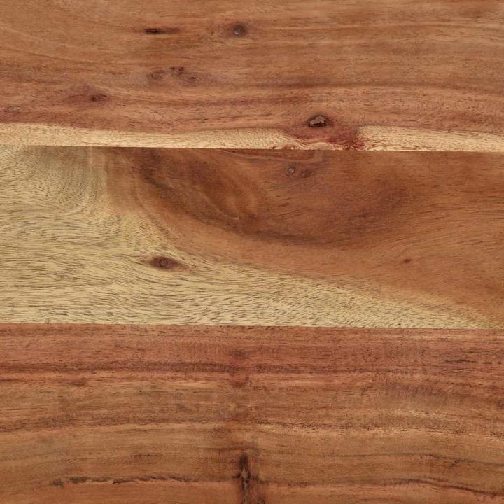 Immagine prodotto vidaXL Tavolini neri 120x33x75 cm in legno massiccio di acacia e metallo