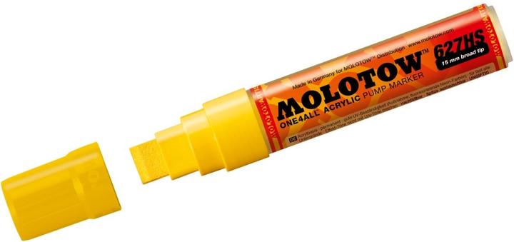 Actual product image Molotow Permanent marker One4All 627 HS refillable 15mm zinc yellow (Zinc yellow, 15 mm, 1 x)