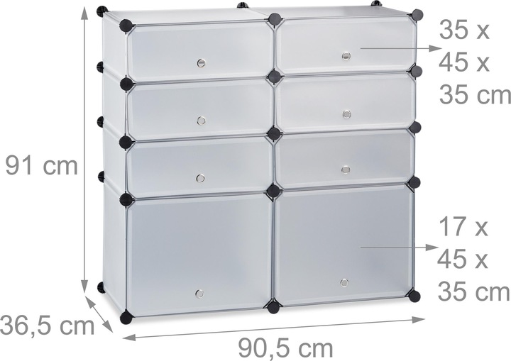 Immagine prodotto Relaxdays Baylee (94,5 x 36,5 x 91 cm)