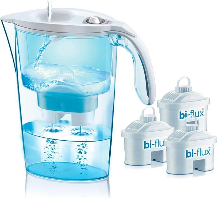 Laica Confezione J31 Cc + 3 Filtri Biflux Bianco (2.30 l)