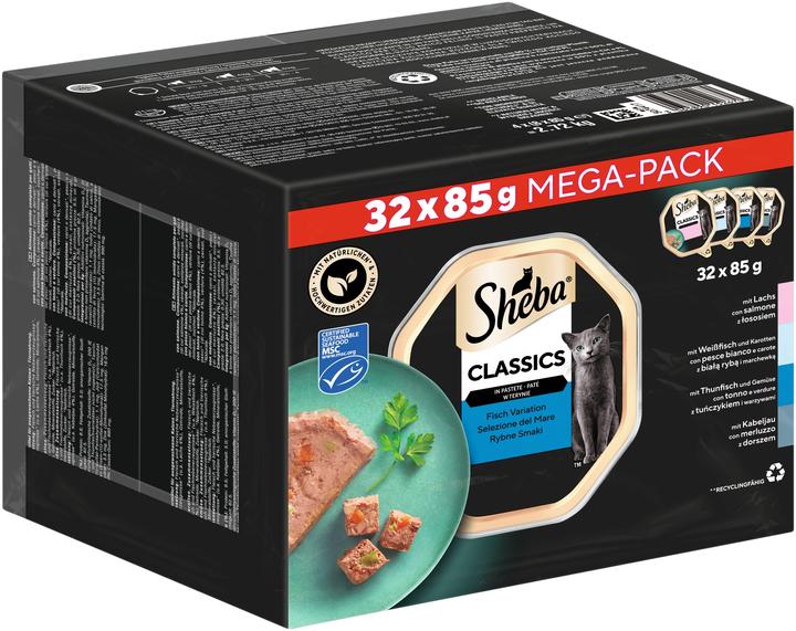 Produktbild Sheba Fisch Variation (32 Stk., 2720 g)