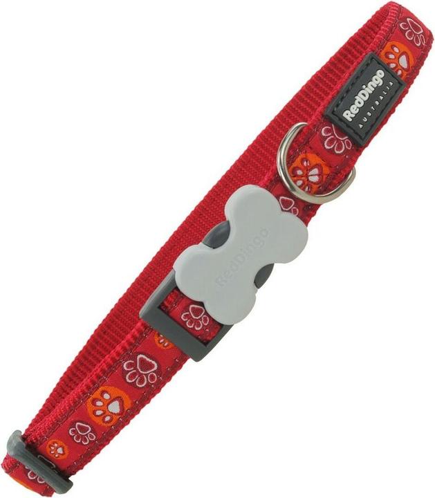 Actual product image Red Dingo Dog collar 20-32 cm Footprint of an animal (Dog)