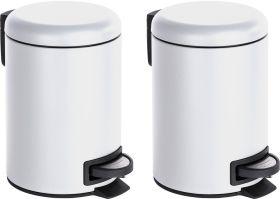 Image du produit Wenko 2 seaux à produits cosmétiques Leman 3,0 l blanc (3 l)