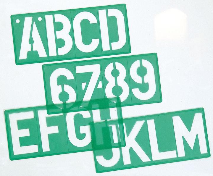 Actual product image Linex lettering stencil 100mm (12 cm, Plastic)