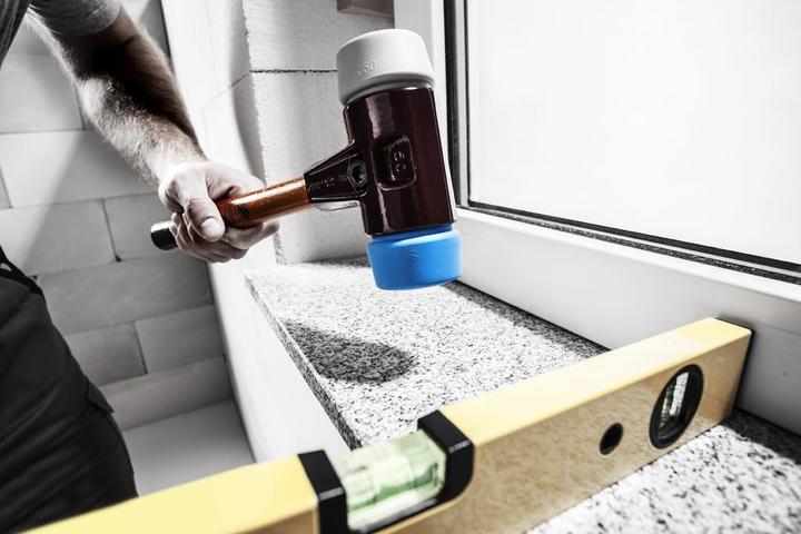 Actual product image Halder SIMPLEX soft-face hammer with TE housing and wooden handle (2760 g)