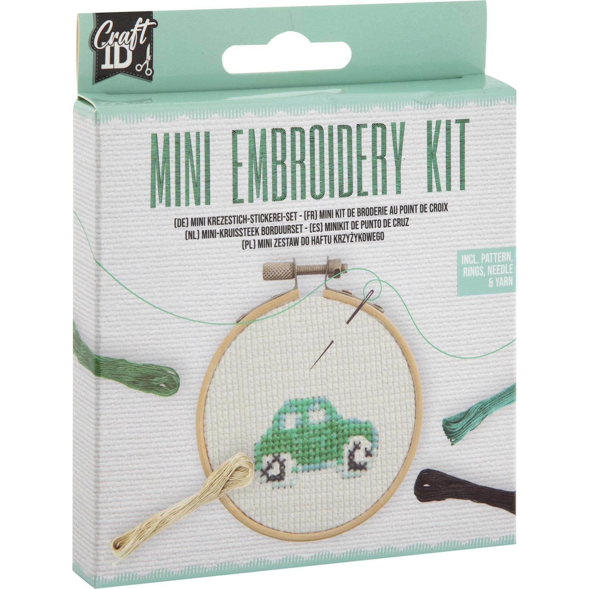 Grafix Craft ID - Mini embroidery kit - Car (CR1712)