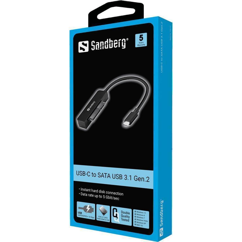 Thumbnail - Sandberg Speicher-Controller (2.5"), Festplattengehäuse, Schwarz