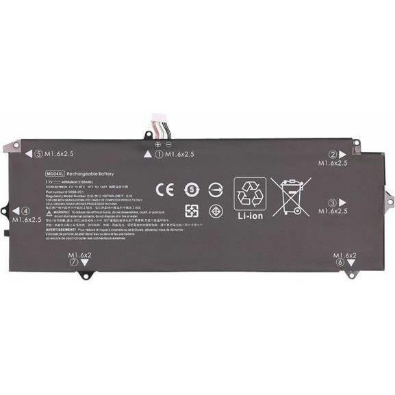 2-Power Main Battery Pack 11.1V 5200mAh (6 Zellen, 5100 mAh), Notebook Akku, Schwarz