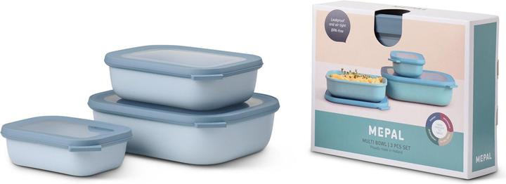 Produktbild Rosti Mepal Mepal - Cirqula Low Rect Bowl Set​ -Nordic Blue (14595) (3.50 l)