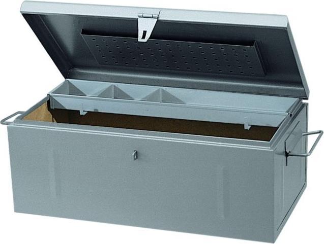 Baule portautensili in lamiera di acciaio