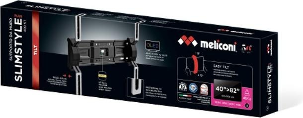 Actual product image Meliconi SlimStyle Plus 600ST 2.08 m (82') Black (Wall, 82", 40 kg)