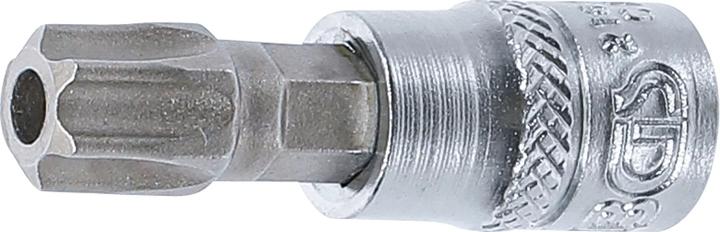 Image du produit BGS Douille à embouts | 6,3 mm (1/4") | profil T (pour Torx) avec perçage T50 (Embout carré femelle)