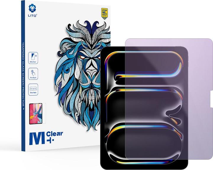 Lito - 2.5D Classic Glass Anti-Blue Light - iPad Pro 11 (2024) - Clear (Apple iPad Pro 11 2024, Apple iPad Pro 11 2025)