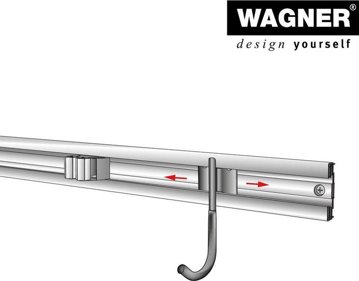 Actual product image Wagner System design yourself wall bracket WH 2090 black