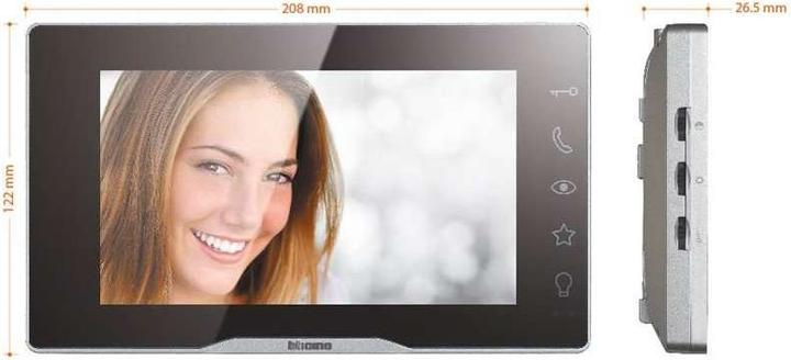 Image du produit Bticino Interphone vidéo plug-in pour maison individuelle, extensible pour deux familles (Filaire)