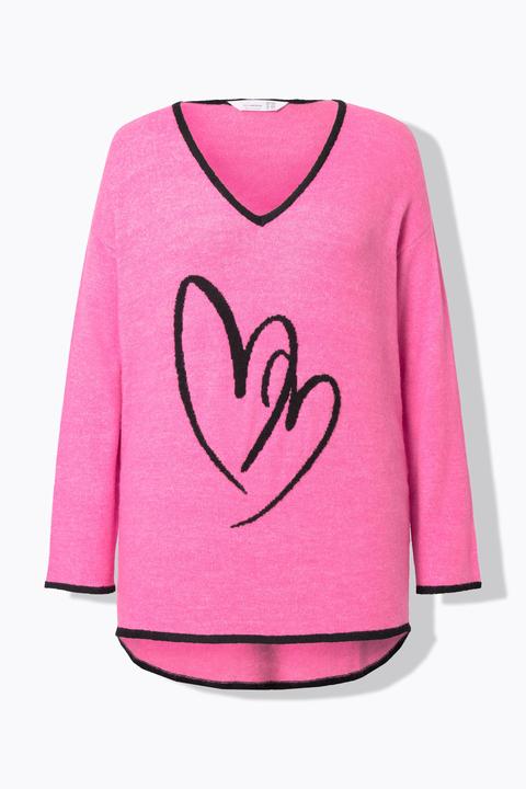 Produktbild Miamoda Pullover, bequeme Passform, Herz-Motiv (54)