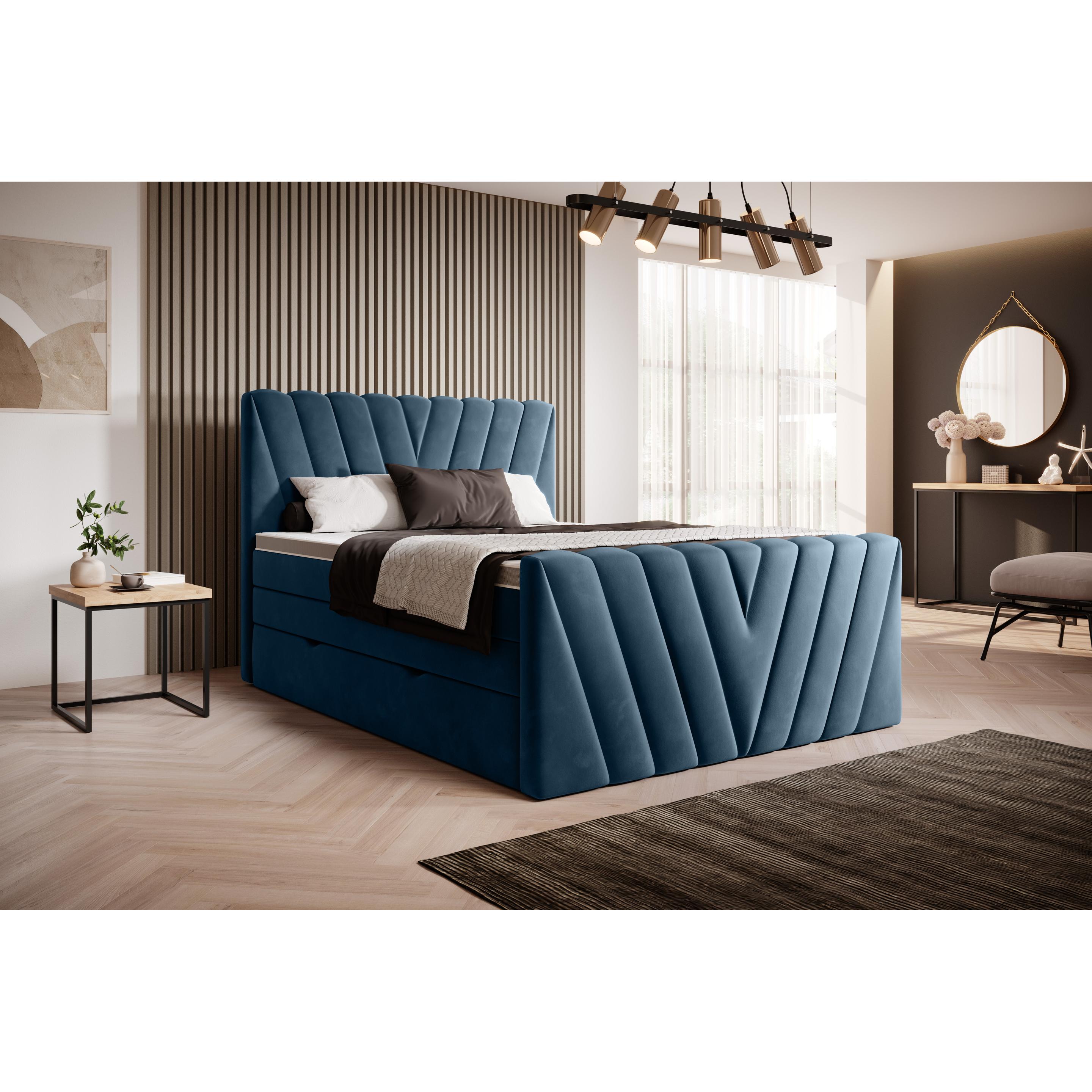 ELTAP, Bett, Candice mit Stauraum (160 x 200 cm)