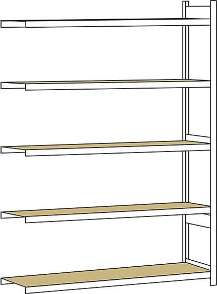 Produktbild Schulte Lagertechnik Anbauregal WS 2000 mit Spanplatten